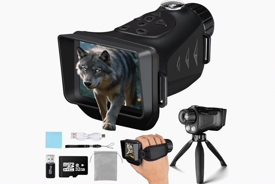 TESLONG TTS260 Thermal Imaging Monocular 256x192, IR Night Vision 25Hz,4X Digital Zoom, 8 Color Palettes, Hotspot Tracking, 32GB, USB-C FileTransfer for Hunting, Patrol, Search & Rescue product image