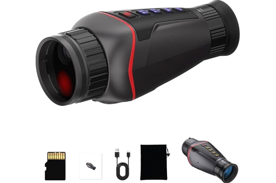 Night Vision Goggles -4K Night Vision Binoculars with, 10X Zoom, External Tactical Light & Compass，5000mAh Fast Charging, 32G Card, Record Video & Photos, Camping Hunting, Gift for Dad/Men（Black） product image