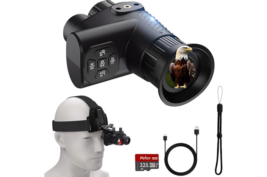 Housoutil Monocular Night Vision Telescope Portable Telescope for Adults for Stargazing Outdoor Activities Hiking Camping product image