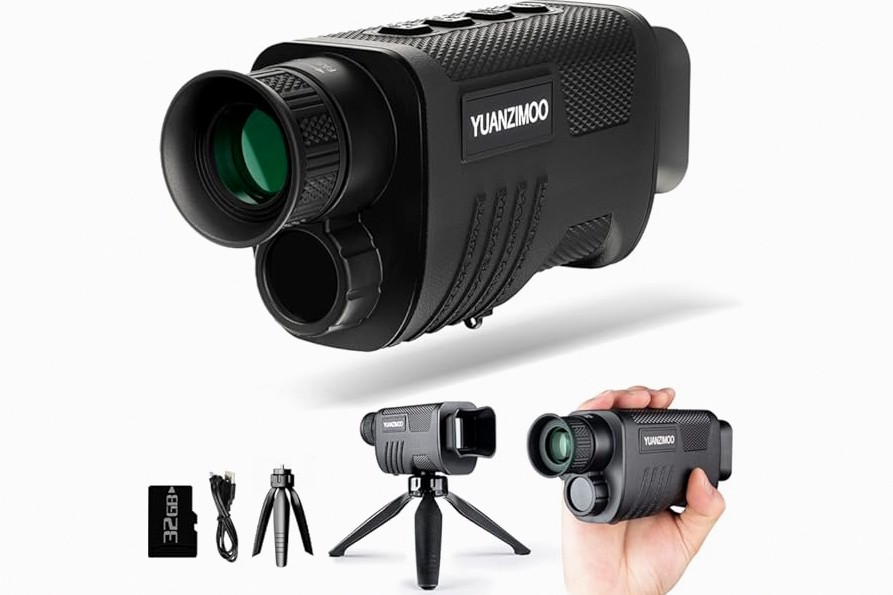 i4SEE EM10-256 Thermal Monocular, 10mm Focal Lens, 256×192(50Hz) 12μm Night Vision Infrared Scope, 1.43”AMOLED Touchscreen, Handheld Thermal Imaging Monocular for Hunting, Outdoor Camping, Travel product image